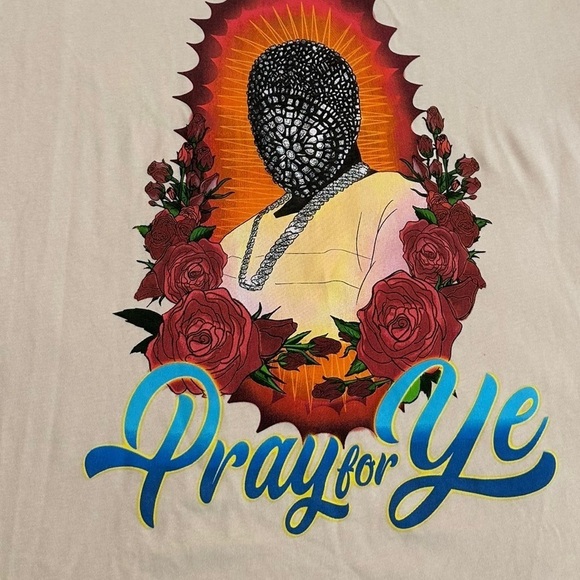 HOMME FEMME LA - PRAY FOR YE SHORT SLEEVE TEE Size Large - Picture 17 of 17